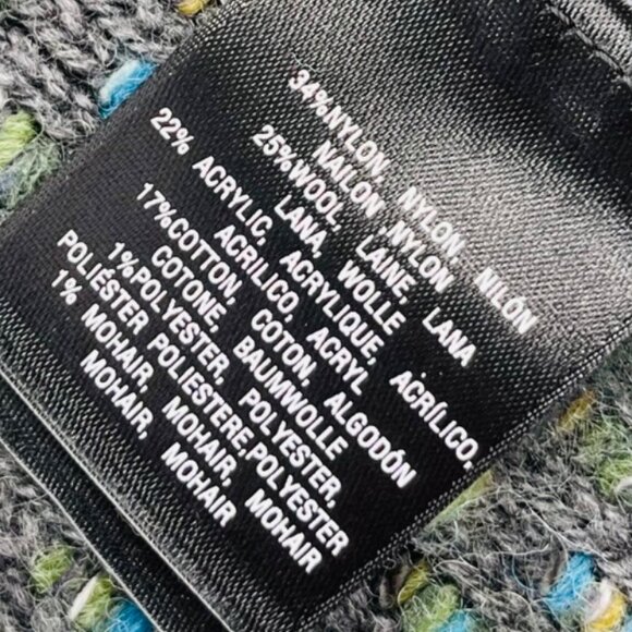 Moth Womens Open Front Cardigan Sweater S Wool Blend Multi-Color Anthropologie - Picture 3 of 5